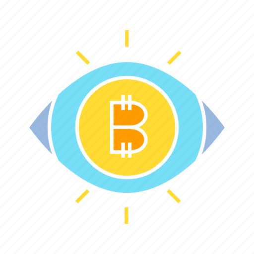 Bitcoin, cryptocurrency, eye, money, scan, vision icon - Download on Iconfinder