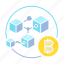 bitcoin, blockchain, connect, cryptocurrency, cube, system 