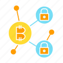 bitcoin, blockchain, connect, digital money, encryption, key, link, network, security