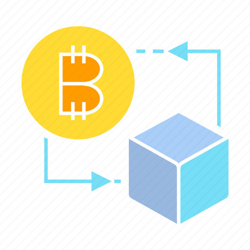 Bitcoin, blockchain, box, cube, digital money icon - Download on Iconfinder