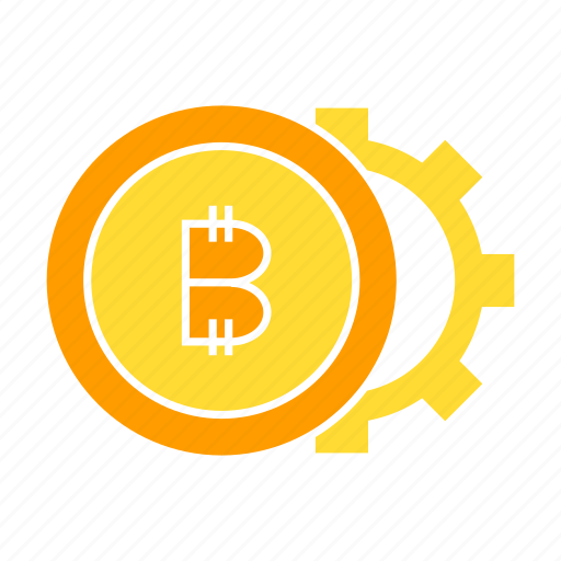 Bitcoin, cog, coin, crypto, digital money, gear icon - Download on Iconfinder