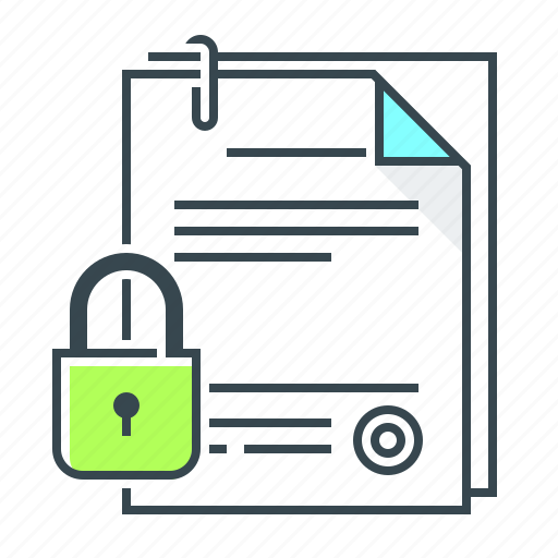 Contract, digital, digital contract, document, secure, lock, locked icon - Download on Iconfinder