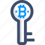 bitcoin, cryptocurrency, digital key, key 
