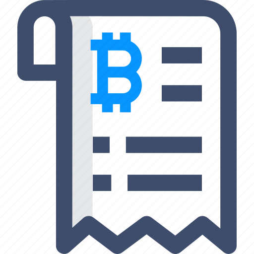 Bill, cryptocurrency, invoice, receipt icon - Download on Iconfinder
