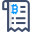 bill, cryptocurrency, invoice, receipt 