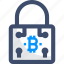 bitcoin, cryptocurrency, digital lock, encryption, security 