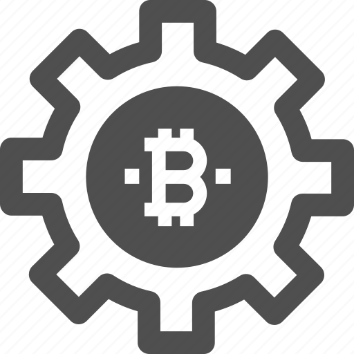 Bitcoin, cryptocurrency, digital currency, settings icon - Download on Iconfinder