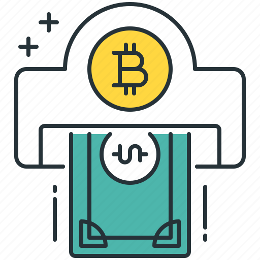 Withdraw, bitcoin, cash, currency, dollar, finance, money icon - Download on Iconfinder