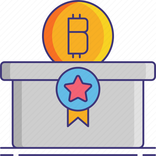 Block, reward, cryptocurrency, bitcoin icon - Download on Iconfinder