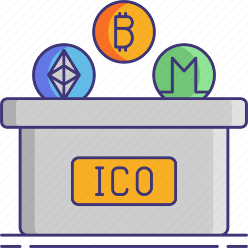 Initial, coin, offering, ico icon - Download on Iconfinder