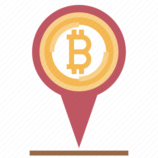 Accepted, bitcoin, cash, currency, here, location, money icon - Download on Iconfinder