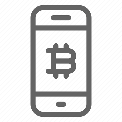 Bitcoin, cryptocurrency, smartphone icon - Download on Iconfinder