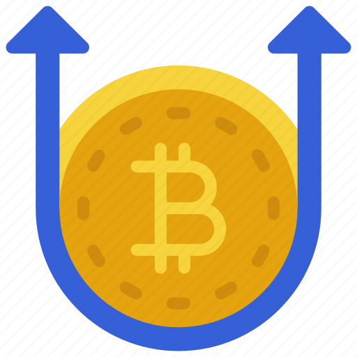 Bitcoin, update, increase, cryptocurrency, crypto icon - Download on Iconfinder