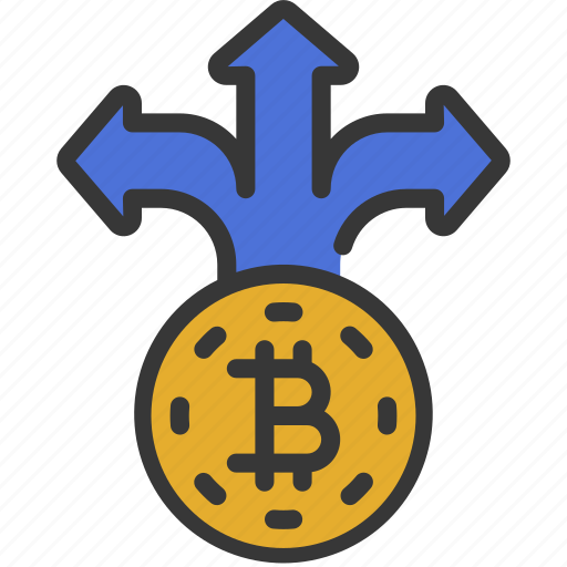 Bitcoin, direction, cryptocurrency, crypto, direct icon - Download on Iconfinder