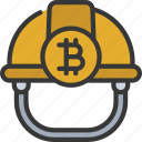 bitcoin, miner, hat, cryptocurrency, crypto