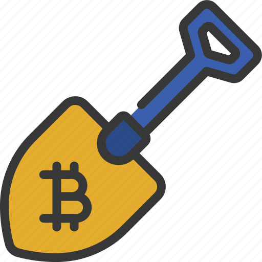 Bitcoin, shovel, cryptocurrency, crypto, mining, digging icon - Download on Iconfinder