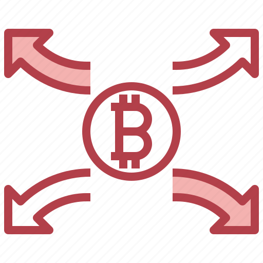 Arrows, coin, decentralization, dollar, money icon - Download on Iconfinder