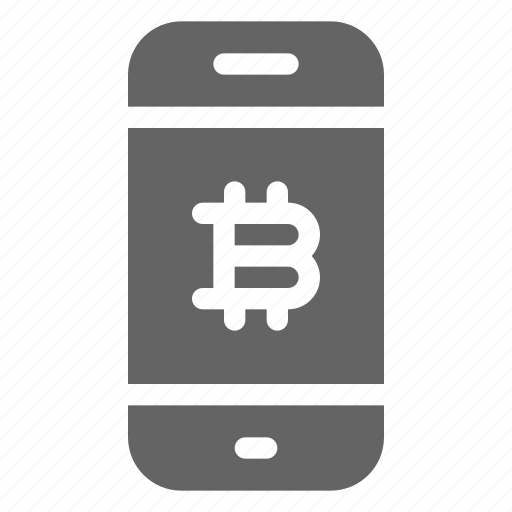 Bitcoin, cryptocurrency, smartphone icon - Download on Iconfinder