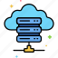 cloud, storage, data, database 
