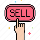 sell, shopping, button, ecommerce