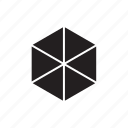 box, cube, 3d, hexagonal