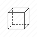 box, cube, square, transparent, math, structure, volume