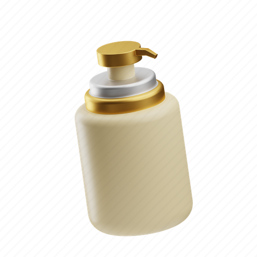 Conditioner, liquid dispenser, foundation, bottle, pump, beauty cosmetics, makeup 3D illustration - Download on Iconfinder