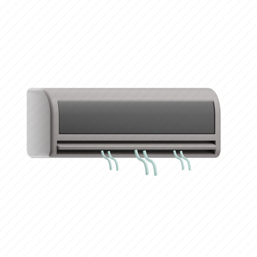 Air conditioner, ac, air conditioning, cooling, cooler, electronic appliances, home appliances 3D illustration - Download on Iconfinder