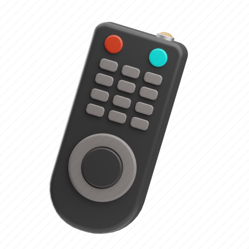 Remote control, controller, device, tv, gadget, electronic appliances, home appliances 3D illustration - Download on Iconfinder