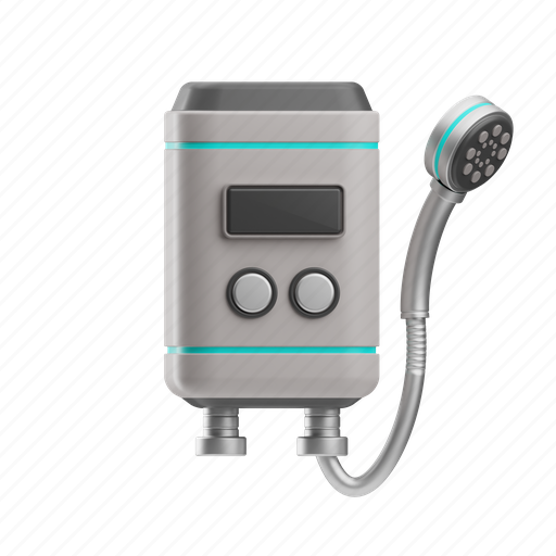 Water heater, heating, hot, bathing, boiler, electronic appliances, home appliances 3D illustration - Download on Iconfinder