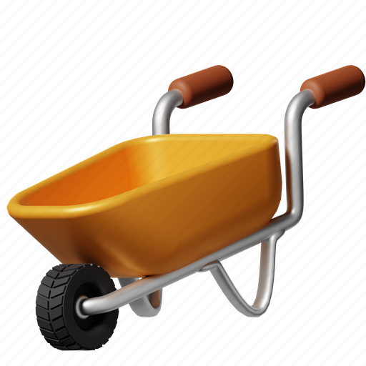 Pushcart, handcart, barrow, wheelbarrow, trolley, gardening, agriculture icon - Download on Iconfinder