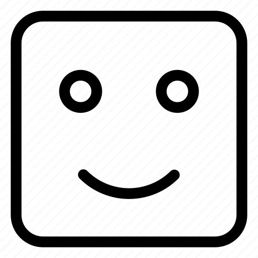 Cube, emoticon, face, smile, smiley icon - Download on Iconfinder