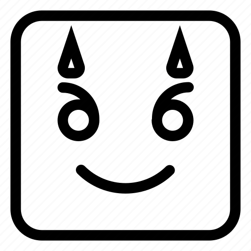 Bad, cube, devil, emoticon, face, horror, smiley icon - Download on Iconfinder