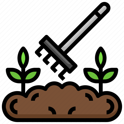 Rake, farming, gardening, pitchfork, tools, leaves, nature icon - Download on Iconfinder