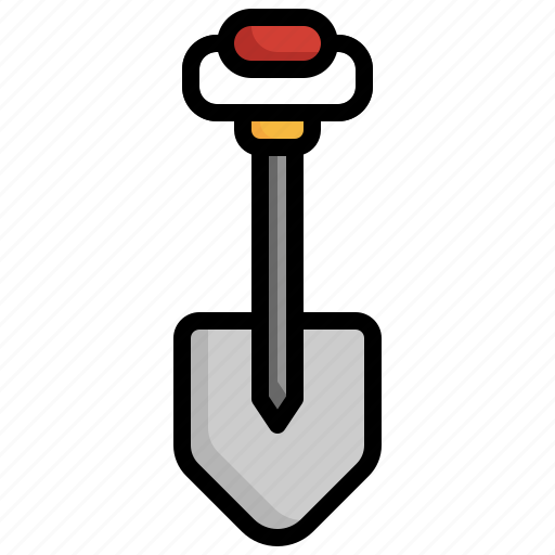Shovel, farming, gardening, construction, tools, triangle icon - Download on Iconfinder