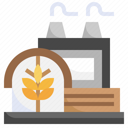 Factory, rice, grains, farming, gardening, wheat, grain icon - Download on Iconfinder