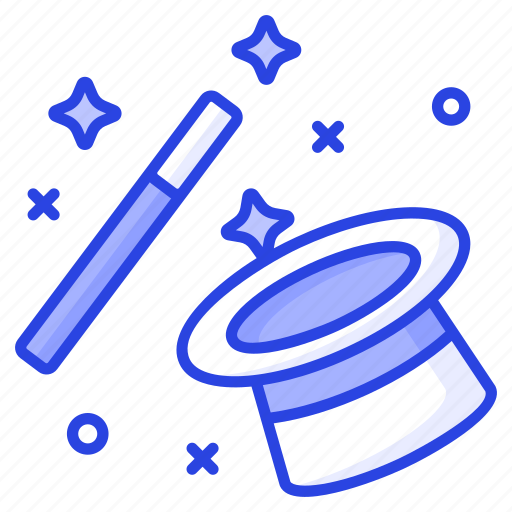 Magic, magician, hat, wand, effects, cap, entertainment icon - Download on Iconfinder