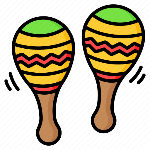 Maracas, maraca, rattles, shakers, rumbas, musical, instrument icon - Download on Iconfinder
