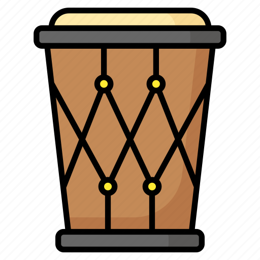 Drum, percussion, musical, instrument, djembe, conga, bongo icon - Download on Iconfinder