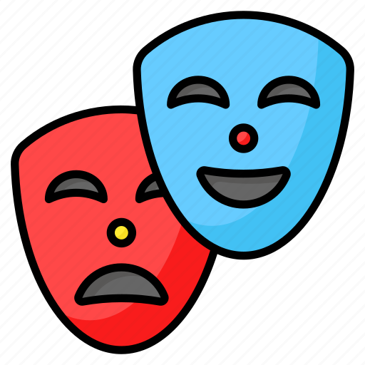Theater, mask, party, face, expression, drama, carnival icon - Download on Iconfinder