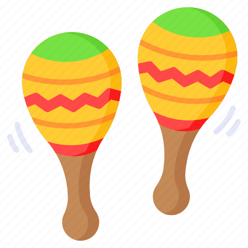 Maracas, maraca, rattles, shakers, rumbas, musical, instrument icon - Download on Iconfinder