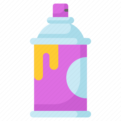 Spray, paint, bottle, color, liquid, container, aerosol icon - Download on Iconfinder