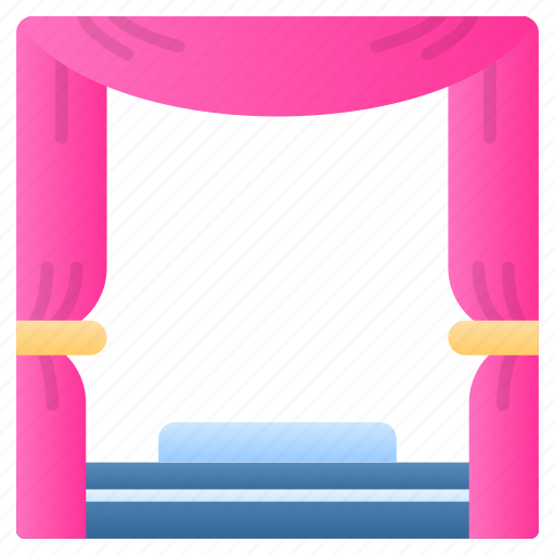 Stage, curtains, lambrequin, portiere, drapes, blinds, theater icon - Download on Iconfinder