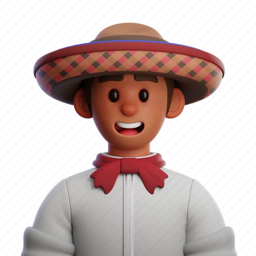 Colombian, people, colombian people, colombia, culture, traditional, user 3D illustration - Download on Iconfinder