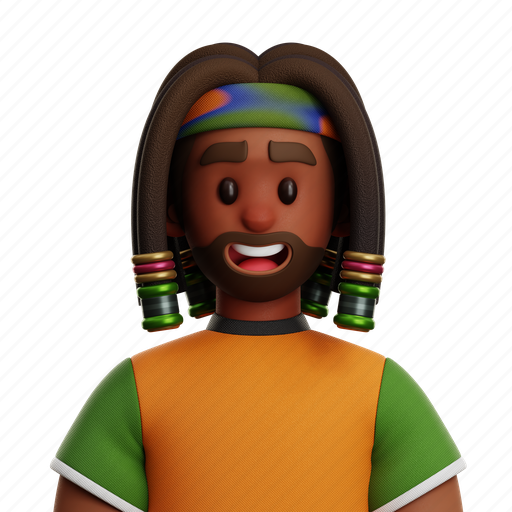 Jamaican, people, jamaican people, rastaman, cultures, reggae, user 3D illustration - Download on Iconfinder
