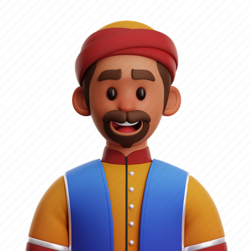 Persian, people, persian people, cultures, user, profile, boy 3D illustration - Download on Iconfinder