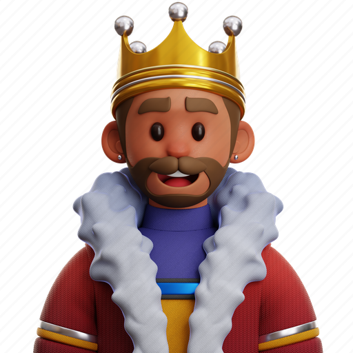 King, people, king people, monarchy, fantasy, fairytale, costume 3D illustration - Download on Iconfinder