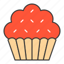 bakery, cake, cupcake, dessert, food, muffin, sweets