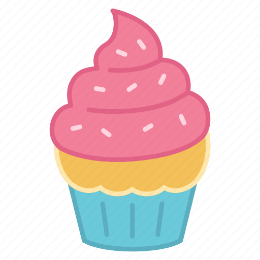 Baking, cake, colour, cupcake, icing, sprinkles, sweets icon - Download on Iconfinder