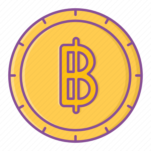 Baht, currency, coin, thai icon - Download on Iconfinder
